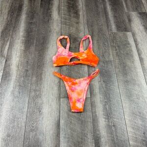 OneOne Orange Print Bikini Set‎